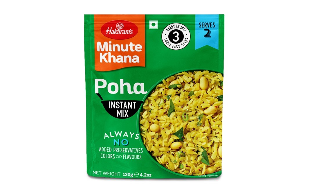 Haldiram's Minute Khana Poha Instant Mix Pack 120 grams - GoToChef